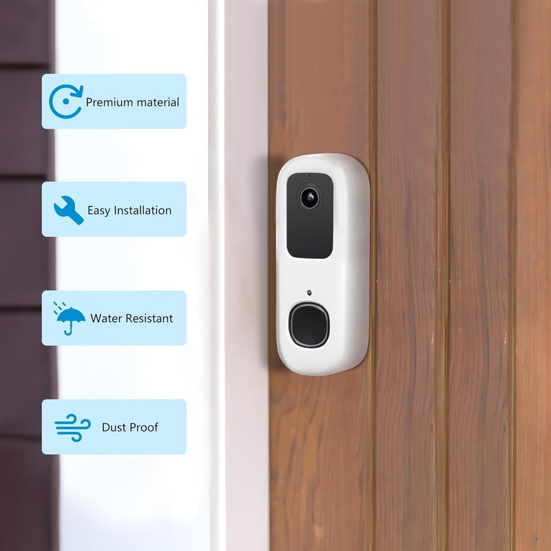 ALERTCAM Anti-Theft Doorbell Bracket for Arlo Video Doorbell 2K (2nd Gen), Easy No-Drill Mounting Bracket, Weatherproof Protection for Arlo Doorbell Camera, Ideal for Homes, Apartments, Rentals - Image 5